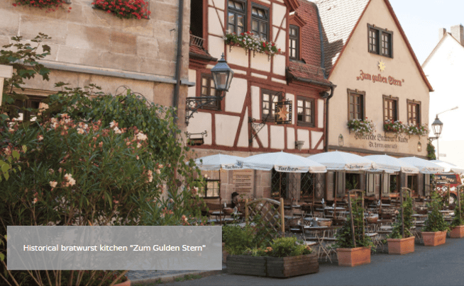 la histórica cocina de bratwurst